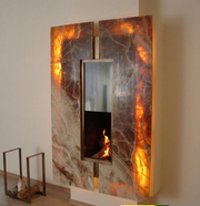 дизайн интерьера  камин из мрамора украина мраморный камин Киев