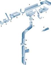 Водосточная пластиковая система Plastmo.