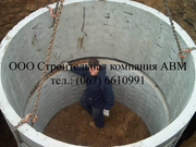 Канализация из бетонных колец,  монтаж автономной канализации