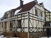  Декор фасадов в стиле Шале Фахверк Кантри. 