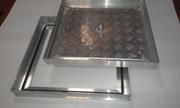 Потайные напольные алюминиевые  люки со съёмной крышкой