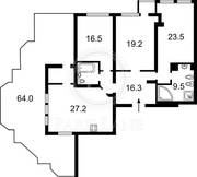 Видовая 3-х  комнатная квартира с большой  собственной терассой 64м