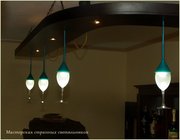 лампа из бокала