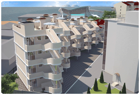 1-к апартаменты у моря в Севастополе. 