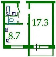Продам 1-кімнатну квартиру в м.Черкаси за 208 тис. ₴ 067-936-85-95.