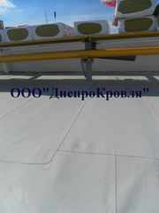 Устройство кровли из ПВХ и ТПО мембраны в Донецке