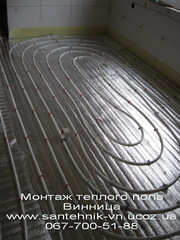 Теплый пол,  отопление,  водопровод,  канализация Винница