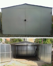 каркасный металлический гараж