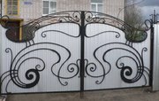 Ворота въездные металлические,  кованные,  ажурные,  ворота гаражные