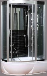 Гидробокс SANB388R(80*120*2.15)п.26/40см черн.к.сатин/серое