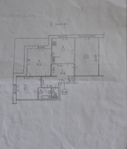 Хорошая трёшка с большой кухней