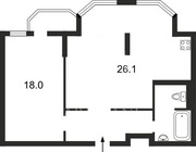 Продается двухкомнатная квартира студия