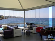 Безрамное остекление ресторанов, кафе, беседокот производителя