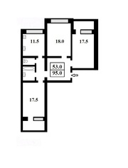 3комн 95кв.м Троещина Милославская ул./Радунская ул. АППС-люкс 