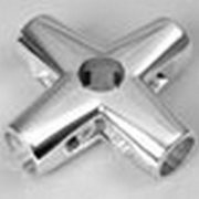 Соединитель 5-и труб, хромированный фиксированный 584/R-45