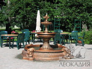 Фонтаны,  вазы,  скульптуры,  колонны,  балюстрады, садовая мебель,  фигуры