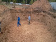 земляные работы,  рытье траншей,  копка котлованов,  планировка участка.