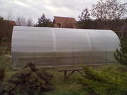 Cпециальный тепличный поликарбонат.Полная комплектация.Монолитный поликарбонат