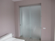 Перегородки из стекла .