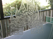 Стеклянные фасады с эффектом колотого льда. Золотые рисунки. МОРОЗКО