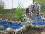 Голубая галька,  голубая крошка,  деко голубой щебень