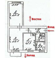  Симферополь Москольцо.Продается 3-х комн. квартира.