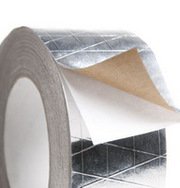 Скотч алюминиевый армированный Аленор. Монтажные ленты. Пенофол Изолон