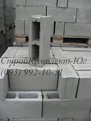 Шлакоблок перегородочный 120х200х400 мм Херсон