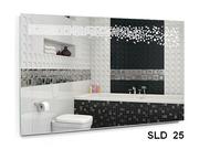 Зеркала,  Мебель для ванной комнаты,  Зеркальная плитка,  