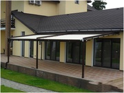 Пергольная маркиза солнцезащитная конструкция