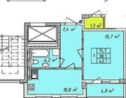 1 к квартира на Святослава Рихтера,  новый дом