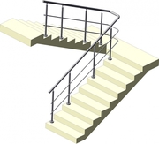Перила,  поручни,  ограждения из нержавеющей стали. 