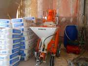 Машинная штукатурка в Харькове, работа от 100 грн.