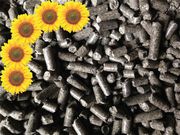 Пеллеты,  брикеты из чистой шелухи подсолнечника