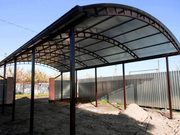 Ворота распашные. Ворота откатные. Навесы. Козырьки. Заборы. Перила 