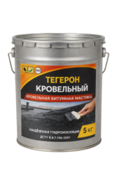 Тегерон Кровельный Ecobit ведро 5, 0 кг - кровельная битумная мастика 