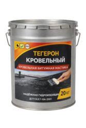 Тегерон Кровельный Ecobit ведро 20, 0 кг - кровельная битумная мастика 