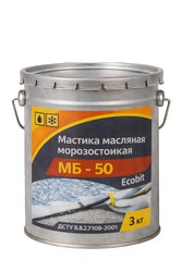 Мастика масляная морозостойкая МБ - 50 Ecobit ведро 3, 0 кг (Холодная)