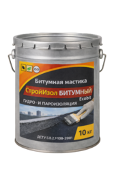 Битумная мастика СтройИзол Битумный ЭКОБИТ ведро 10, 0 кг 