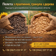 Пелета з лушпиння та гранула з деревини