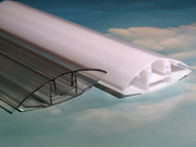 Поликарбонатные профили для сотовых пк плит с уф защитой